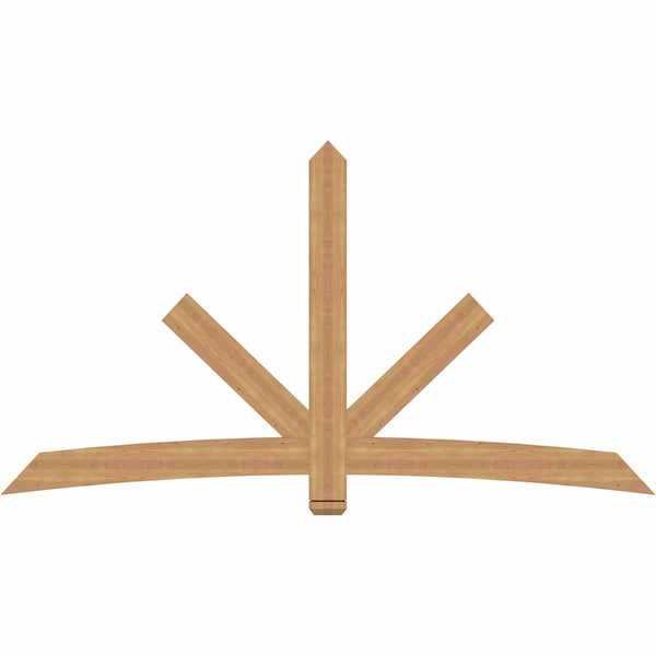 Ekena Millwork Alberta Smooth Timber Gable Bracket, Western Red Cedar, 96"W x 52"H x 1 1/2"D x 5 1/2"F, 13/12 Pitch GBW096X52X0206ALB00SWR - main